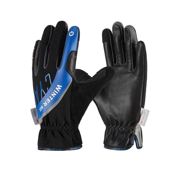 COOLJOB Leather Gloves Waterproof Winter Max Touch Screen 3M Thinsulate Medium - Picture 1 of 13